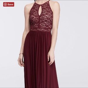 Long Burgundy Dress